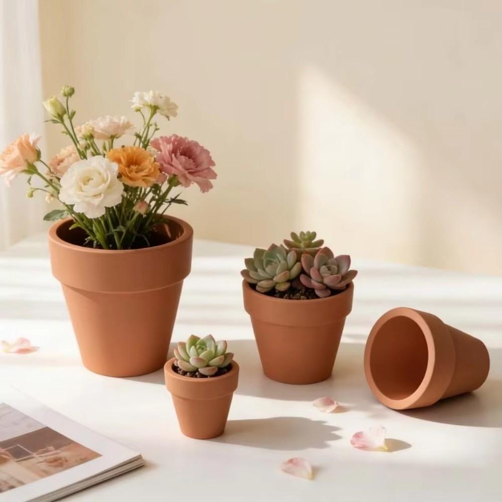 Large and Small Flowerpot Molds Round Plaster Mold Nordic Planter Mould For DIY Potted Plants