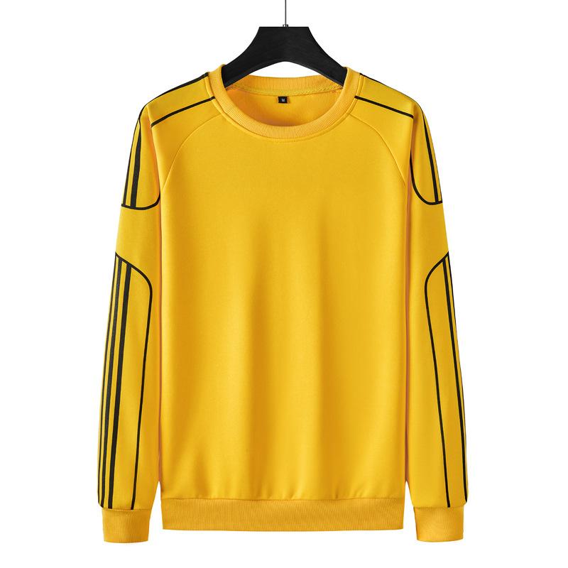 Мужской свитер-пуловер, спортивный свитер с круглым вырезом и длинными рукавами, большой размер, вязаный свитер 