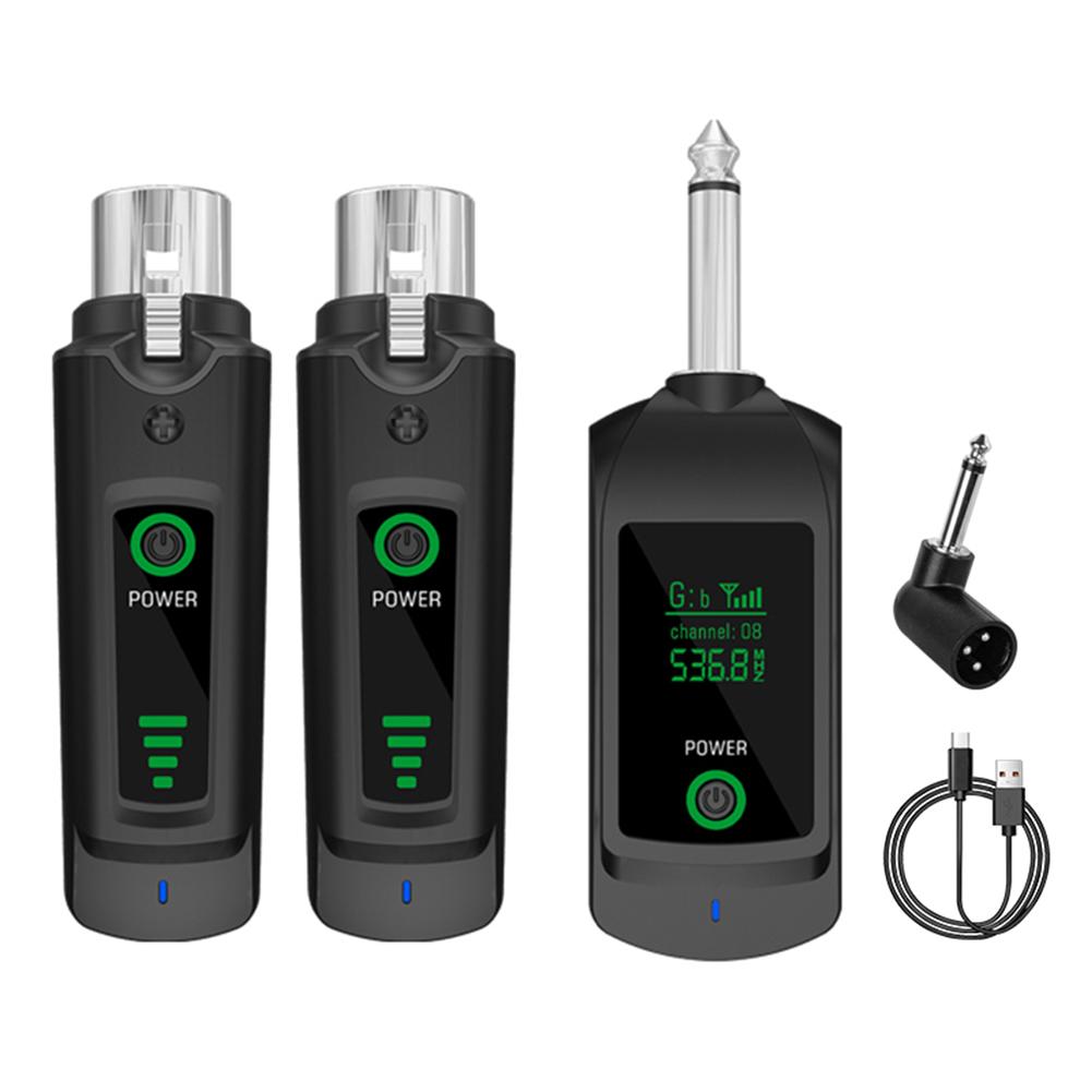 Wireless Microphone Converter UHF XLR Transmitter and Receiver Wired To Wireless System for Audio Mixer Dynamic Mic Electric Gui