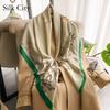 High-quality Luxurious Silk Scarves Headband Scarfs Neck Scarf For Women Chain Silk Scarf Women's Decorative Shawl
