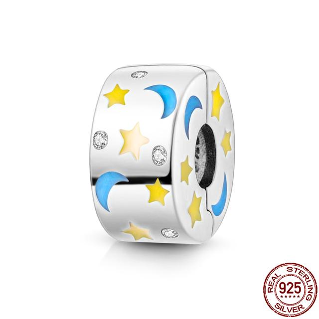 Новый из 925 серебряных бусин, подходящий для браслета, подвески, ювелирные изделия своими руками для женщин, подарок