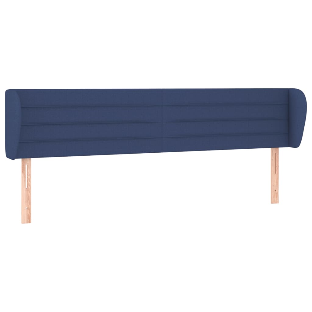 Headboard with Ears Blue 163 x 23 x 78 88 cm Fabric