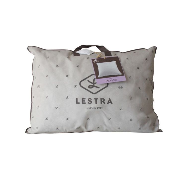 "Microduv Fjord" Semi-firm Satin Plaid Pillow Lestra - Pillow 50 X 70 Cm