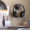 No Drill Wall Mount Headphone Holder Rack With Strong Adhesive Secure Storage Bracket For Headsets Display Hooks