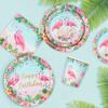 Hawaii Party Tableware Tropical Hawaii Party Decorations Paper Plates Flamingo Kids Summer Baby Shower Birthday Party Supplies