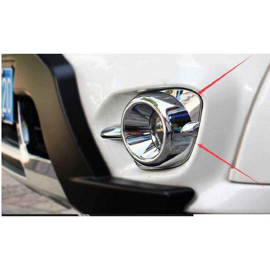 Хромированная передняя противотуманная фара из АБС-пластика, 2 шт., автомобильные аксессуары для Mitsubishi Pajero, спортивные аксессуары, Стайлинг автомобиля