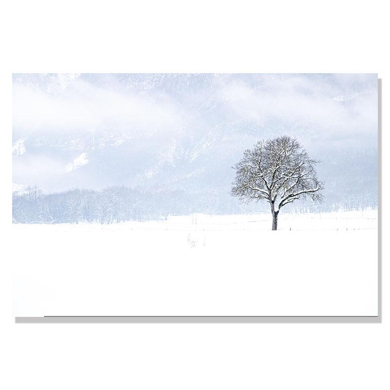 Flower Lake Snow Owl Deer Forest Landscape Winter Wall Art Canvas Painting Nordic Posters And Prints Wall Pictures Home Decor
