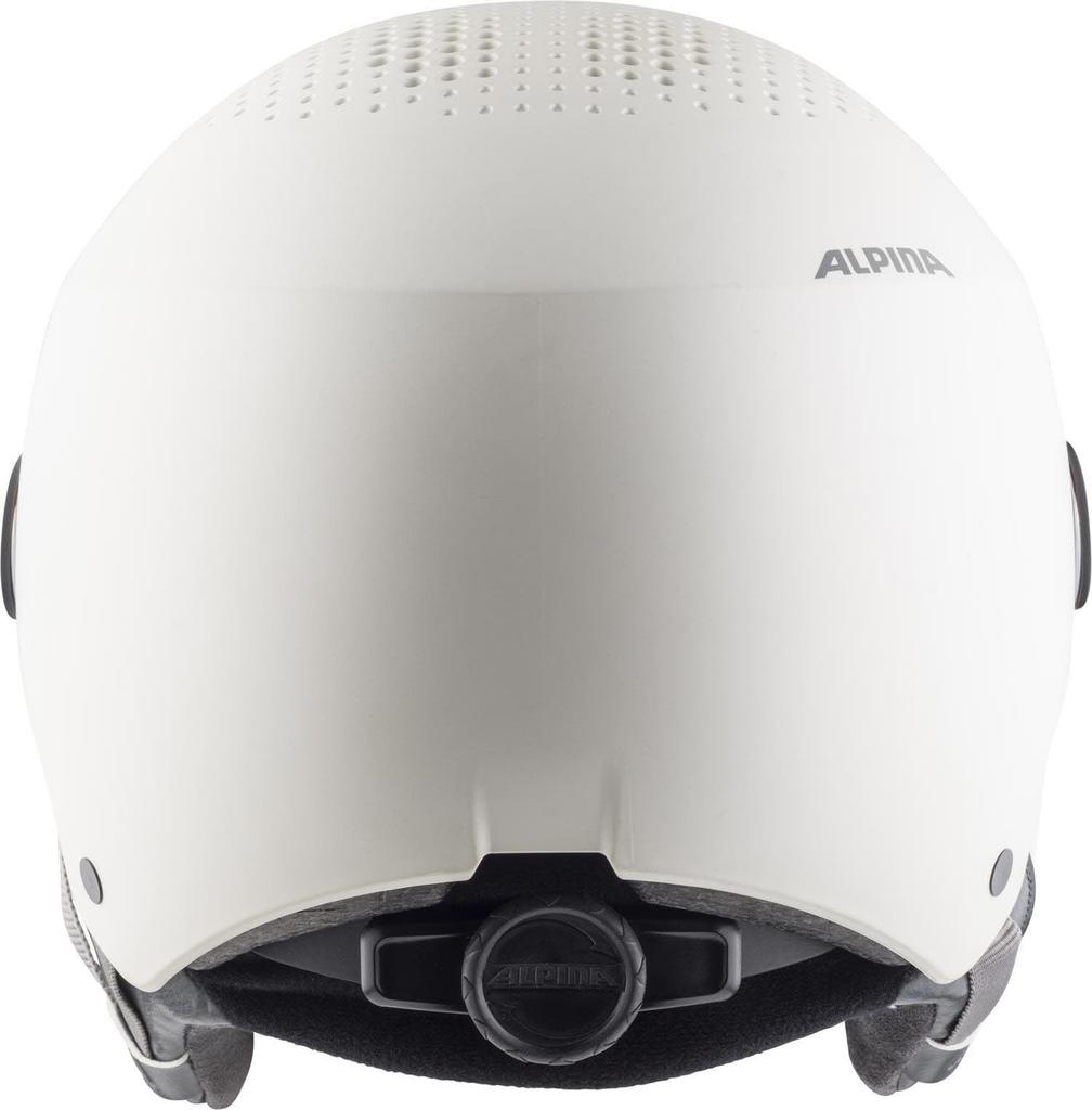 ALPINA ARBER VISOR Visor Helmet with Mirror Adjustable White Cm Ski/Snowboard Visor, Size, Matte, 54-58