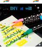 Dual-Headed Glitter Acrylic Marker Pen - Opaque, Double-Color, Superimposable