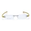 RSINC Combo Rimless Frame Eyeglasses for Unisex Silver Red-Silver Yellow Tag A1 JL156426815372