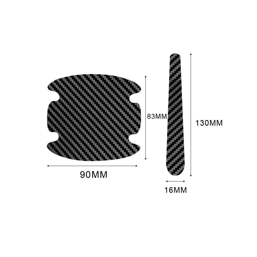 8 шт. Декоративные наклейки на автомобильную дверь, защитные наклейки на ручку двери автомобиля, универсальные внешние аксессуары для автомобиля
