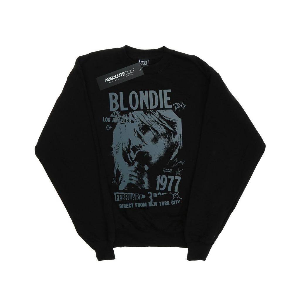 Blondie Mens Tour 1977 Chest Sweatshirt