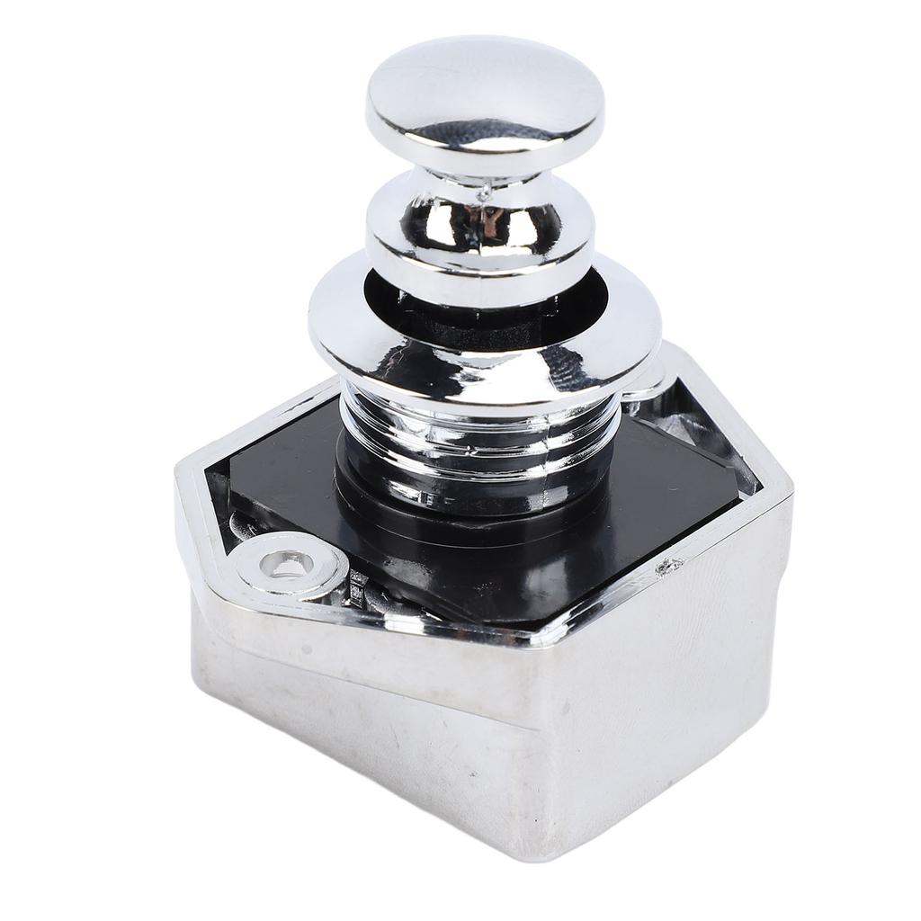 Push Button Latch Keyless Convenient Enhanced Security Easy Installation for RV Yacht Motorhome Caravan Chrome