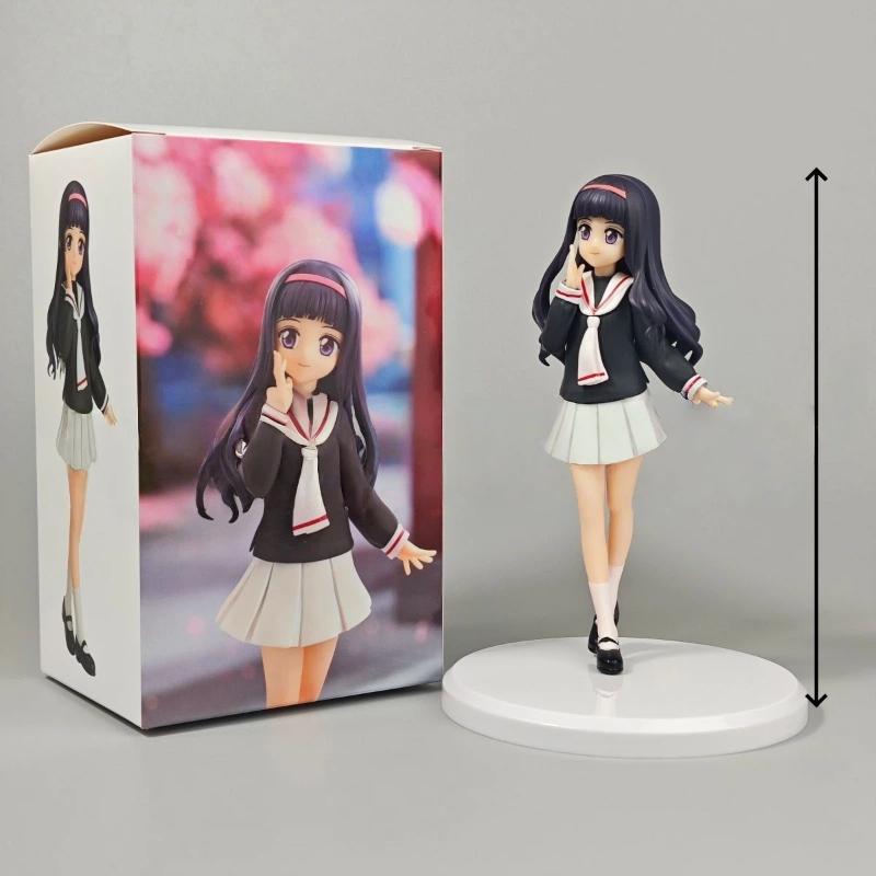 Фигурки из аниме Cardcaptor Sakura Сакура Киномото Томойо Дайдодзи Школьная форма Стоячая 16 см Коллекционная модель для фанатов аниме