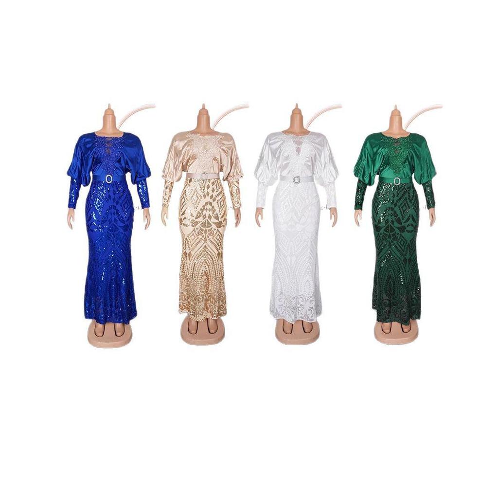 Элегантное вечернее платье с пайетками большого размера для женщин