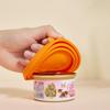 Cartoon Pet Food Canned Lid Silicone 3 in 1 Cat Can  Lid Silicone Pet Can Lid Set  Pet