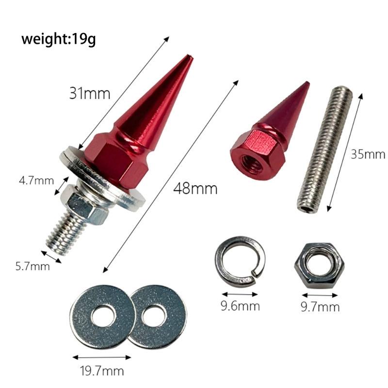 Алюминиевые винты для номерных знаков Надежное крепление Нержавеющие крепежные элементы Для автомобильных и мотоциклетных номерных знаков
