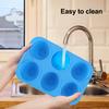 Yousheng Силиконовая форма для маффинов на 6 чашек Форма для маффинов Форма для торта для выпечки Пищевые формы для кексов Высокотемпературная форма для желе и пудинга Семейный праздник