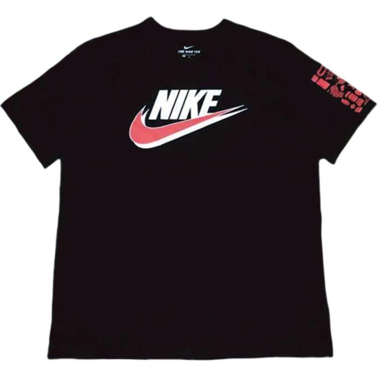 Nike T Shirts Men's Black Crew Neck Moderate Straight Fit CW0385-010