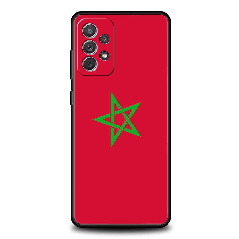 Чехол-паспорт с флагом Марокко для Samsung A24 A12 A14 A32 A50 A70 A20E A20S A10 A10S A22 A30 A40 A34 A54 A42 A52 5G A04s