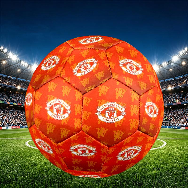 Футбольный мяч Manchester United F.C. Размер 5, из износостойкого ПУ, для матчевых тренировок и ежедневной практики, Подарок на день рождения для футбольных фанатов