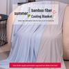 Охлаждающее одеяло из бамбукового волокна и ледяное полотенце для прохладного летнего комфорта