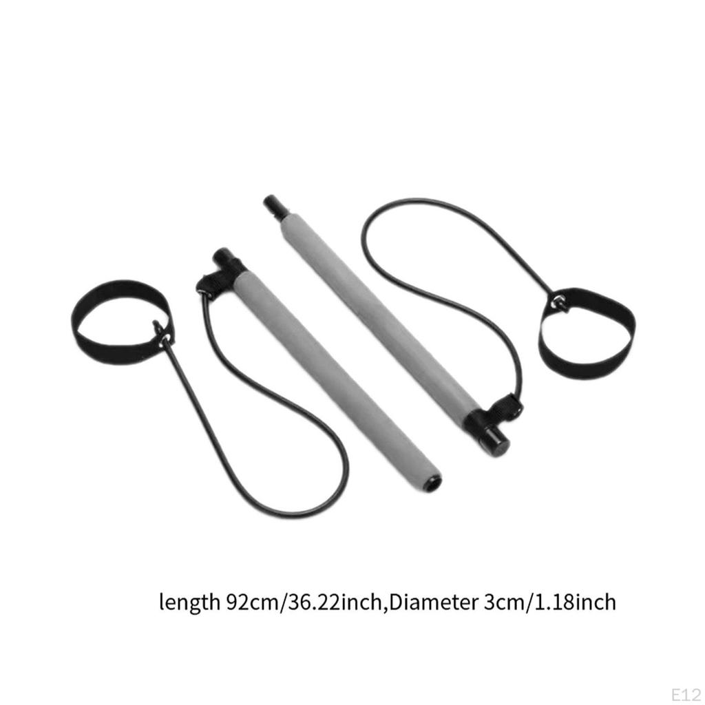 Секция пилатес-бара с эспандерами для домашнего фитнеса