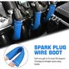 Header Boots 2500° Heat Shield Sleeve Wire Cover Wrap for 350 454 8PCS Blue