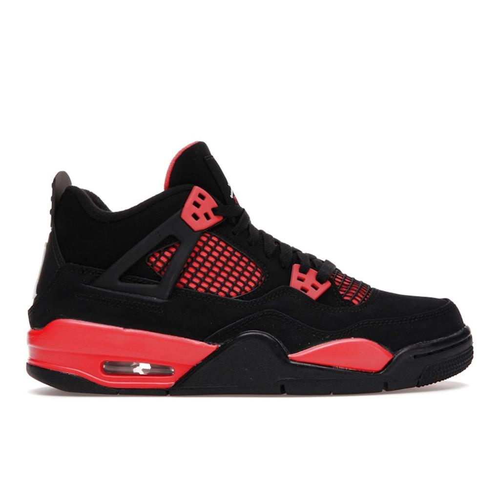 Детские кроссовки Air Jordan 4 Retro GS Red Thunder Black Multi-Color Crimson 408452-016