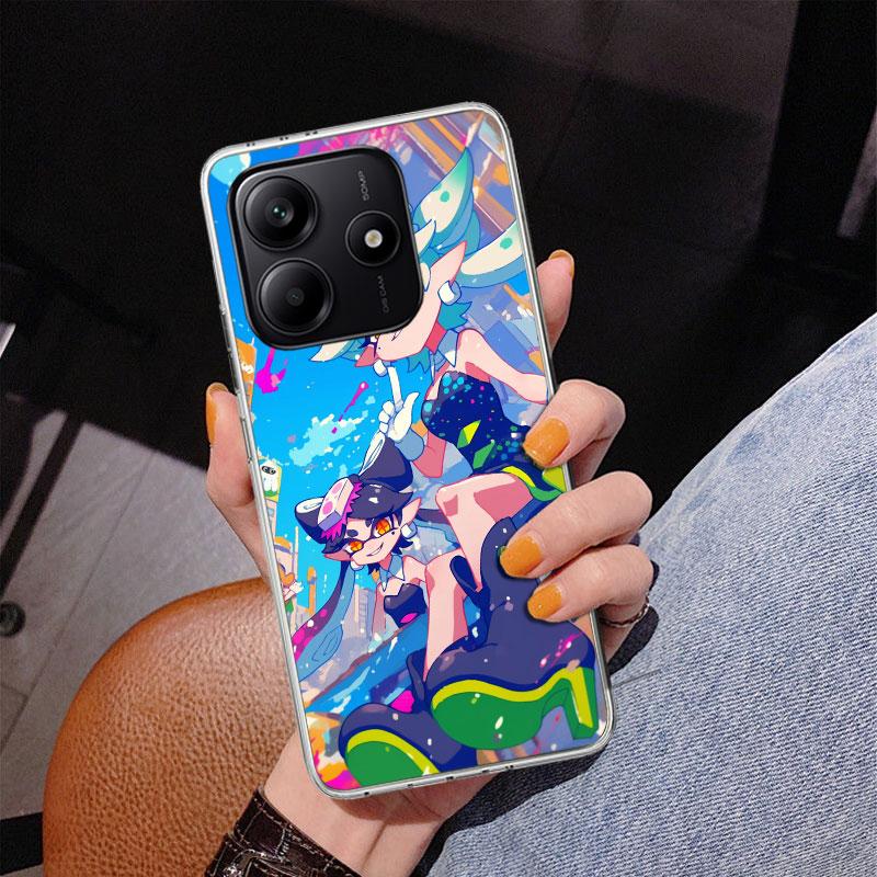 Game S-Splatoons Phone Case For Xiaomi Redmi Note 15 14 13 12S 12 11 Pro Plus 14S 11S 11E 10 10S 11T 5G Personalized Cover Redmi