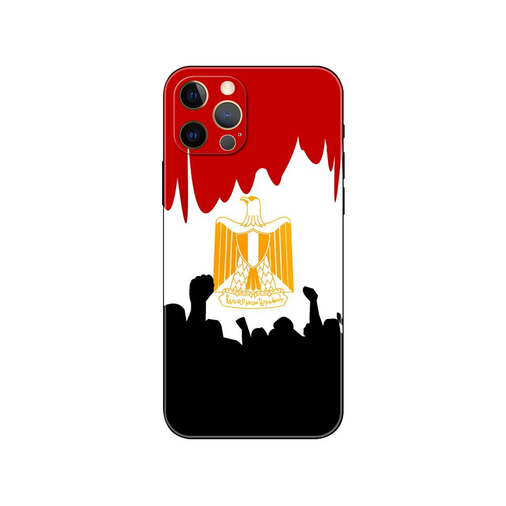 Чехол для телефона с египетским флагом для iPhone 5 5s 2020se 6 6s 7 8 plus x 10 XR XS 11 12 13 mini pro MAX черная задняя крышка из ТПУ