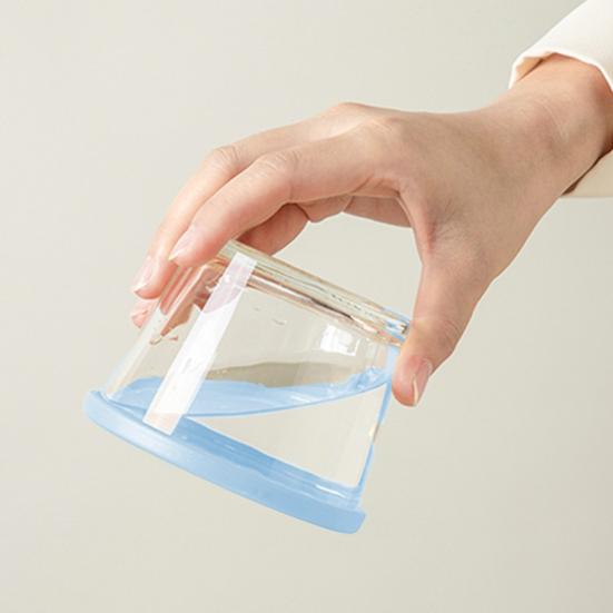 Удобный прочный герметичный многоцелевой видимый стеклянный круглый контейнер для приготовления еды, кухонные принадлежности, коробка для хранения продуктов питания