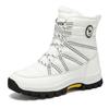 Winter New Fleece Snow Boots Outdoor Non-slip and Wear-resistant Women Plush Ankle Boots White Shoes