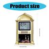 HA-4002 Azan Clock Modern Metal Alarm Clock Desktop Clock with Memory Snooze Function Support Temperature Switching