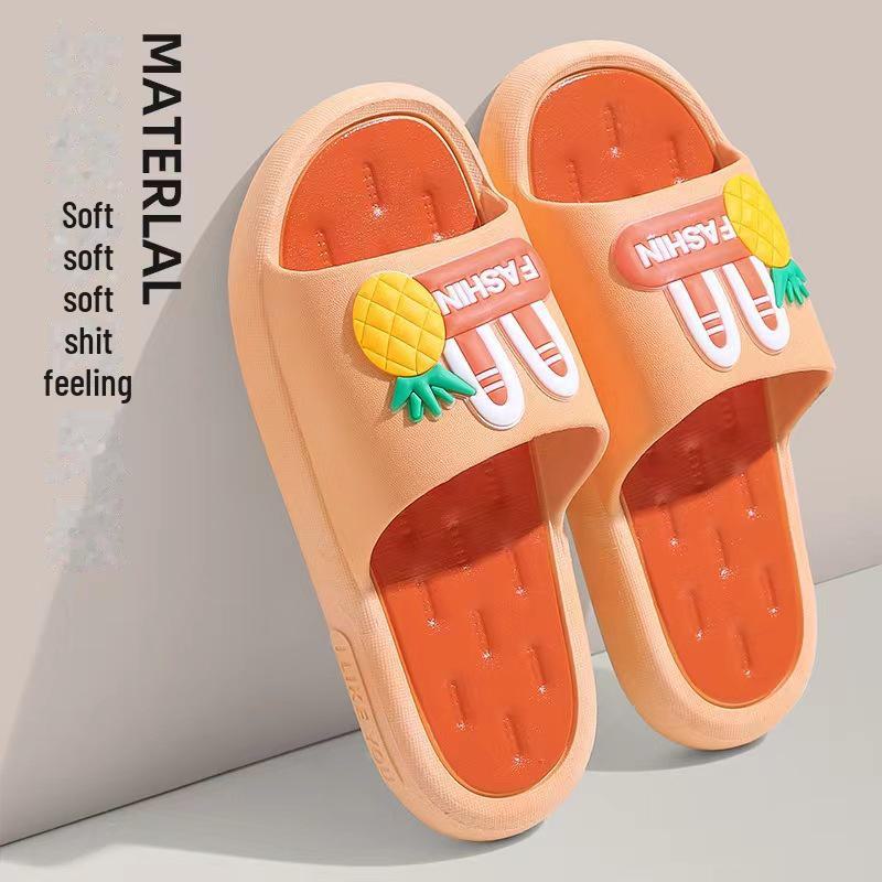 Женские уличные милые летние нескользящие сандалии с мультяшным принтом на толстой подошве