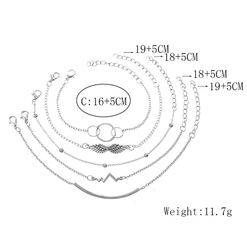 Ювелирные изделия Аксессуары Браслеты Браслеты Набор Очаровательная Леди Женщины Девушка Луна Цветок Бисер Горячие Богемные Новые Винтажные бусины