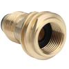 Solid Brass Propane Tank Adapter Converts POL to QCC1/Type1 For LP Tank Service Valve POL to QCC1 Adapter Quick Connect