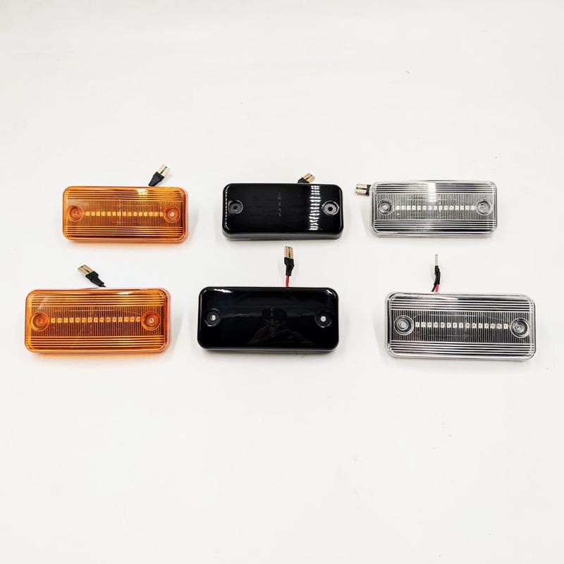 Car Flashing 2Pcs Dynamic Flowing LED Side Marker Light For Iveco Fiat Ducato Citroen Relay Peugeot Boxer Renault VOLVO MAN