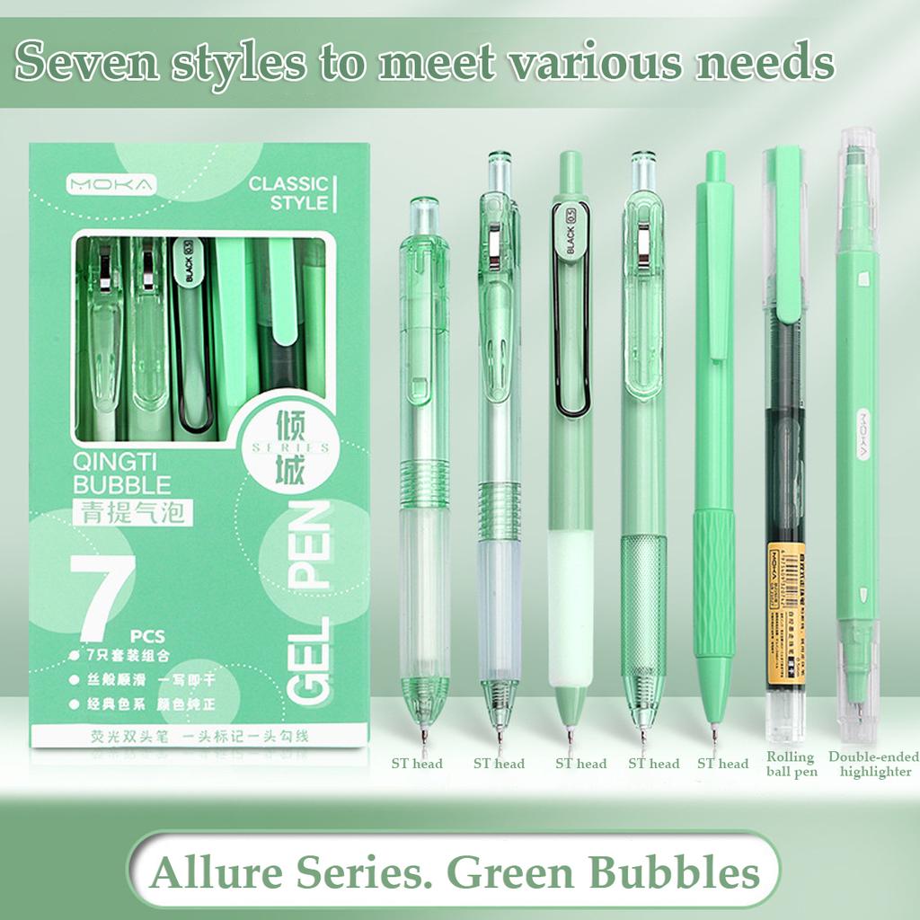 Ручка-кисть Вопрос Ручка INS Высоко выглядящая Студенческая Экзаменационная Специальная Быстросохнущие Чернила Нажимная Ручка Черная ST Наконечник 0,5 мм Гелевая Ручка Ручка для Подписи