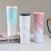 500ML Stainless Steel Thermal Cup Insulated Coffee Tumbler with Lid Spiral Design Vacuum Travel Mug