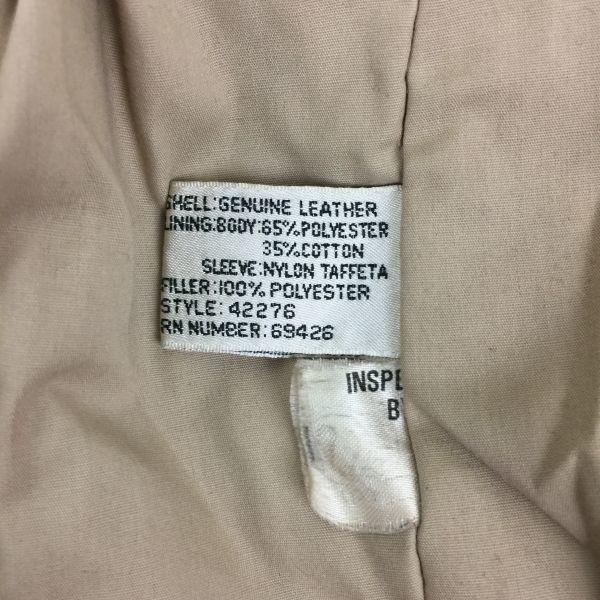 Редкая винтажная военная куртка Bencat 1936 в очень хорошем состоянии CHIA Вьетнам/ВВС США Куртка-бомбер Размер S Коричневая кожаная куртка(ИСПОЛЬЗОВАЛ)