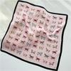 53*53cm Square Silk Scarf Women's Fashion Printed Small Neck Scarf Office Women's Hair Belt Folar Handkerchief Women's Handkerchief Scarf