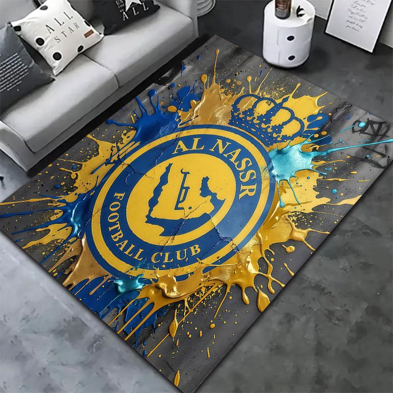 Ковер Al-Nassr FC для гостиной, спальни, дома, декора дивана, игровая нескользящая напольная подстилка для детей