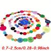 202Pcs Mixed Size Resin Buttons, 0.7-2.5cm Multicolor Round – Bulk Set for DIY Sewing, Knitting, Scrapbooking & Clothing ZSY