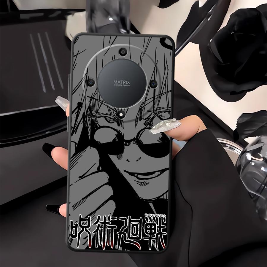 Аниме J-uju-tsus Ka-ise-ns Черный Мягкий Чехол для Телефона для Honor X6 70 Magic5Lite 200 400 Lite X8 8X X7 X5b 90 X9a