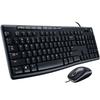 Logitech Проводная USB-клавиатура и мышь MK200