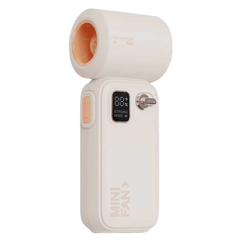 High Speed Fan LED Display Handheld Turbo Fan Rechargeable Portable Turbo Fan Electric Cooling Fan for Camping Hiking