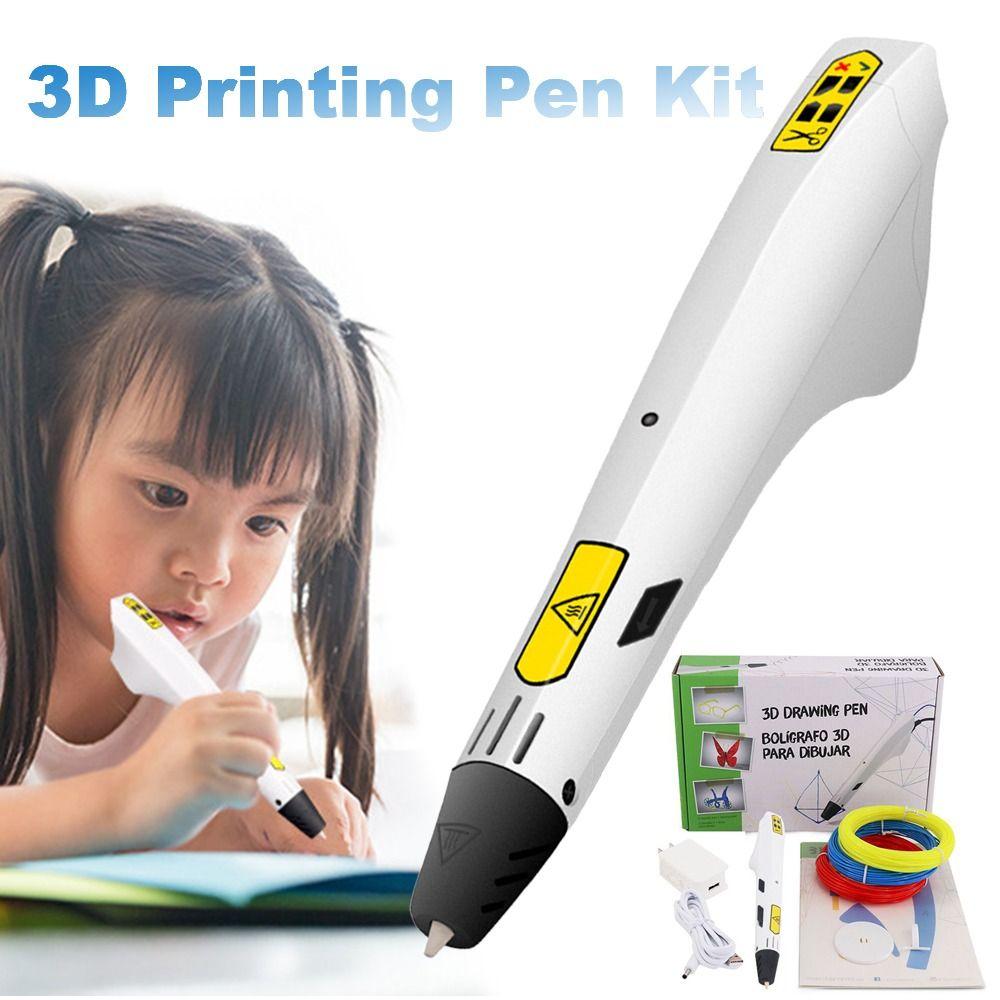 3D-ручки «сделай сам», 9 м, 1,75 мм, нити PCL, ручка для 3D-рисования, портативная ручка для 3D-печати, детская ручка