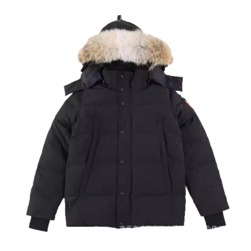 Пуховик Canada Goose - 29 стилей, Волк, Толстая унисекс парка средней длины 3808M