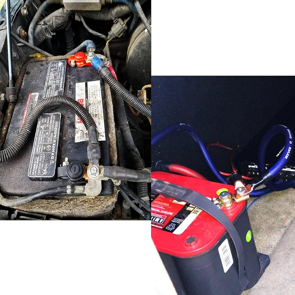 4 шт., клеммы для быстрой разрядки аккумулятора, отрицательные и положительные медные пластины, зажимы для автомобильного аккумулятора, 12 В/24 В/48 В для лодок, грузовиков, фургонов